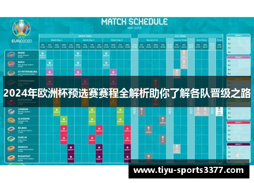 2024年欧洲杯预选赛赛程全解析助你了解各队晋级之路